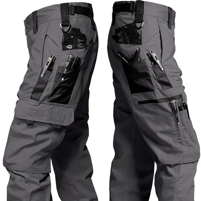 NONECN Men's Tactical Outdoor Cargo Pants Waterproof