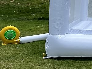 Kids 8x13x8ft Soft Play White Bounce House With Slide Ball Pit Party Customization Inflatable Mini Bouncy Castle With Blower