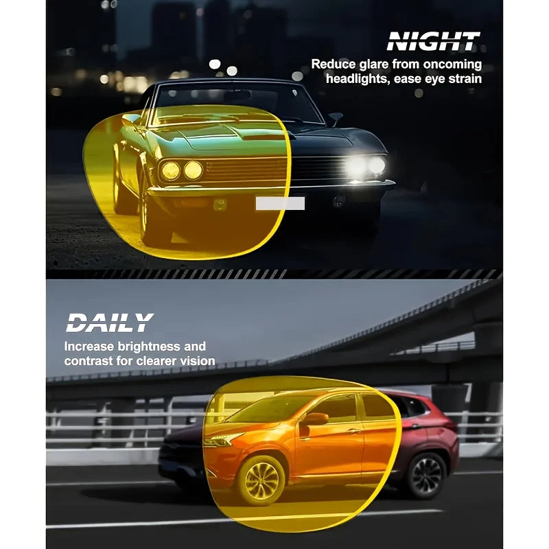 4pcs Set Of PALESHY Night Vision Goggles, Outdoor Sports Goggles, Fashionable Night Driving Glasses, Polarizing Glasses, Anti Gl