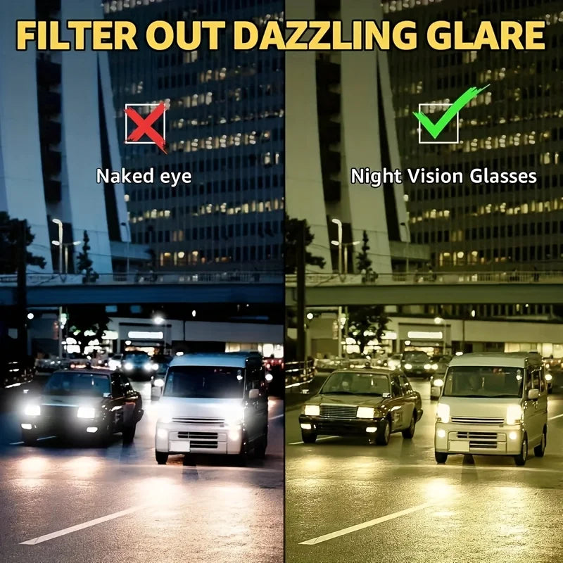 4pcs Set Of PALESHY Night Vision Goggles, Outdoor Sports Goggles, Fashionable Night Driving Glasses, Polarizing Glasses, Anti Gl
