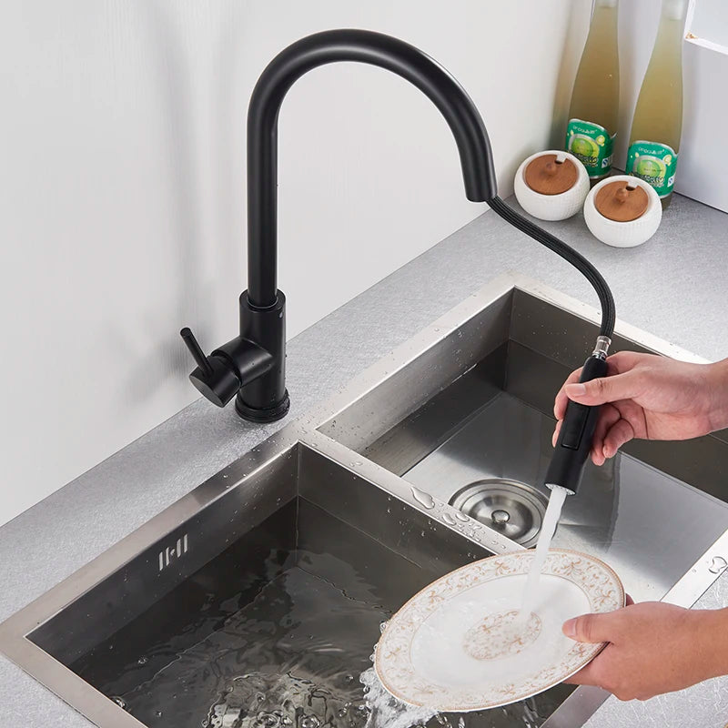 MYQualife Pull-Out Sensor Kitchen Faucet With Touch Control
