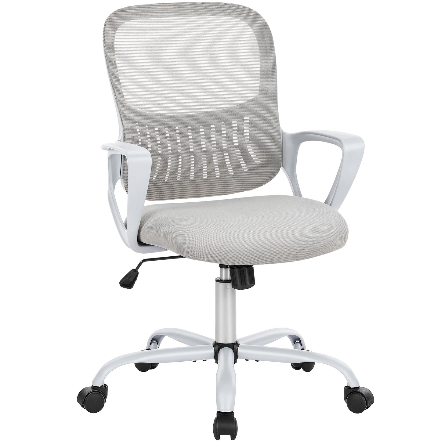 JHK Ergonomic Mid-Back Mesh Backrest Office Desk Chair Computer Lumbar Support Rolling Swivel Gaming Chairs With Wheels For Home