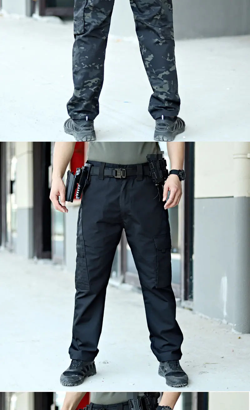 NONECN Men's Tactical Outdoor Cargo Pants Waterproof