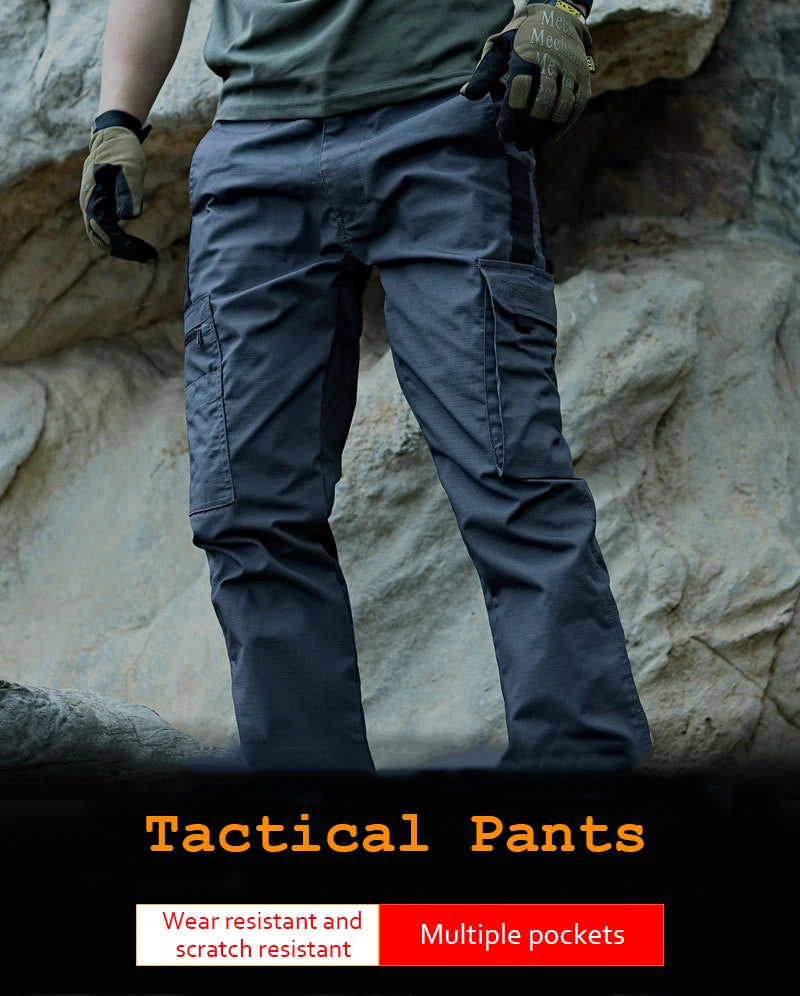 NONECN Men's Tactical Outdoor Cargo Pants Waterproof