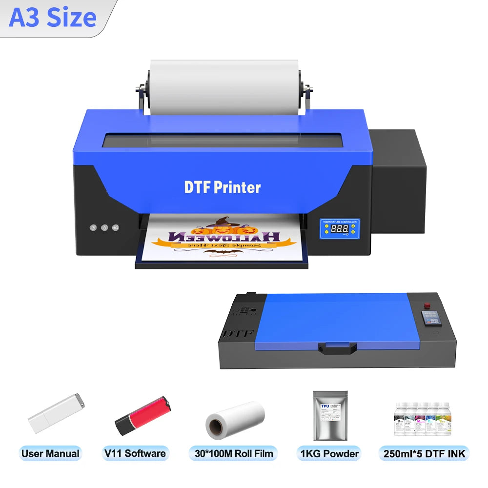 impresora A3+ DTF Printer XP600 DTF Printer A4 DTF Printer Printing Machine For T-shirt For Metal Wooden Direct Transfer Printer