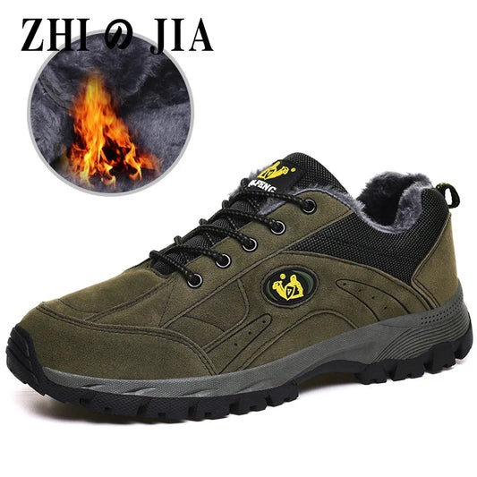 ZHIのJIA Winter Outdoor Hiking Shoes for Men and Women Breathable