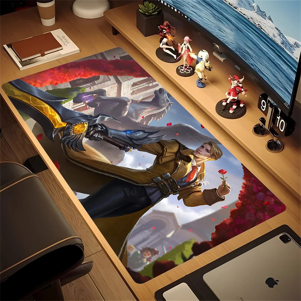 Mobile Legends Bang Bang Mouse Pad Gaming Mousepad Abstract Large 900x400mm MouseMat Gamer XXL Mause Carpet PC Lockrand Deskmat