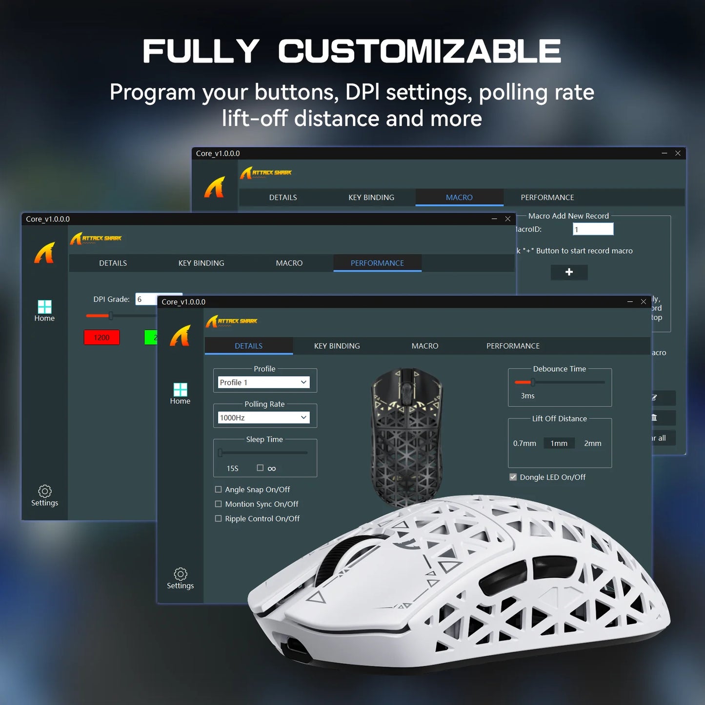 ATTACK SHARK R5 Ultra Carbon Fiber Wireless Gaming Mouse ,39g SUPERLIGHT , 8K Polling Rate, PAW3950MAX Sensor (42000 DPI),