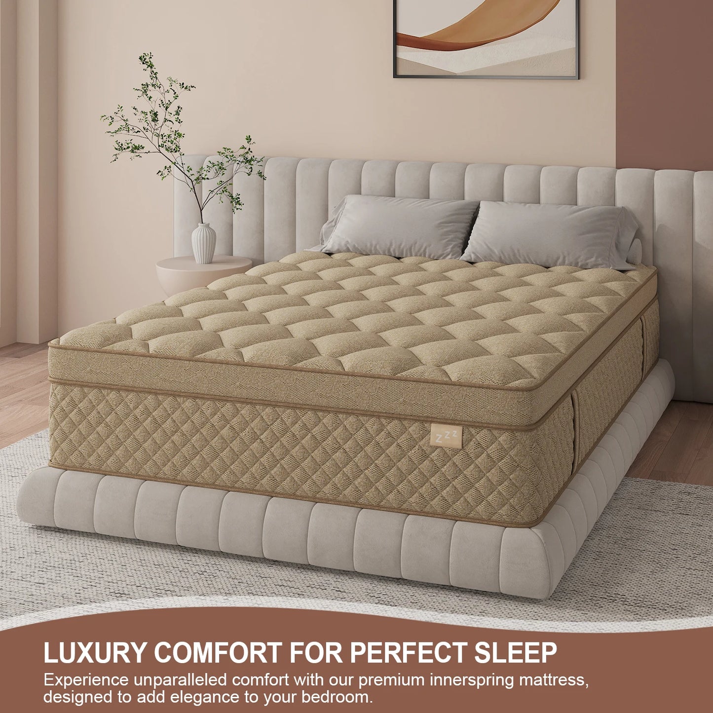 12"14" Gel Memory Foam Hybrid Pocket Spring Mattress Twin Full Queen King Bed Mattress In A Box, Medium Firm Motion Isolation