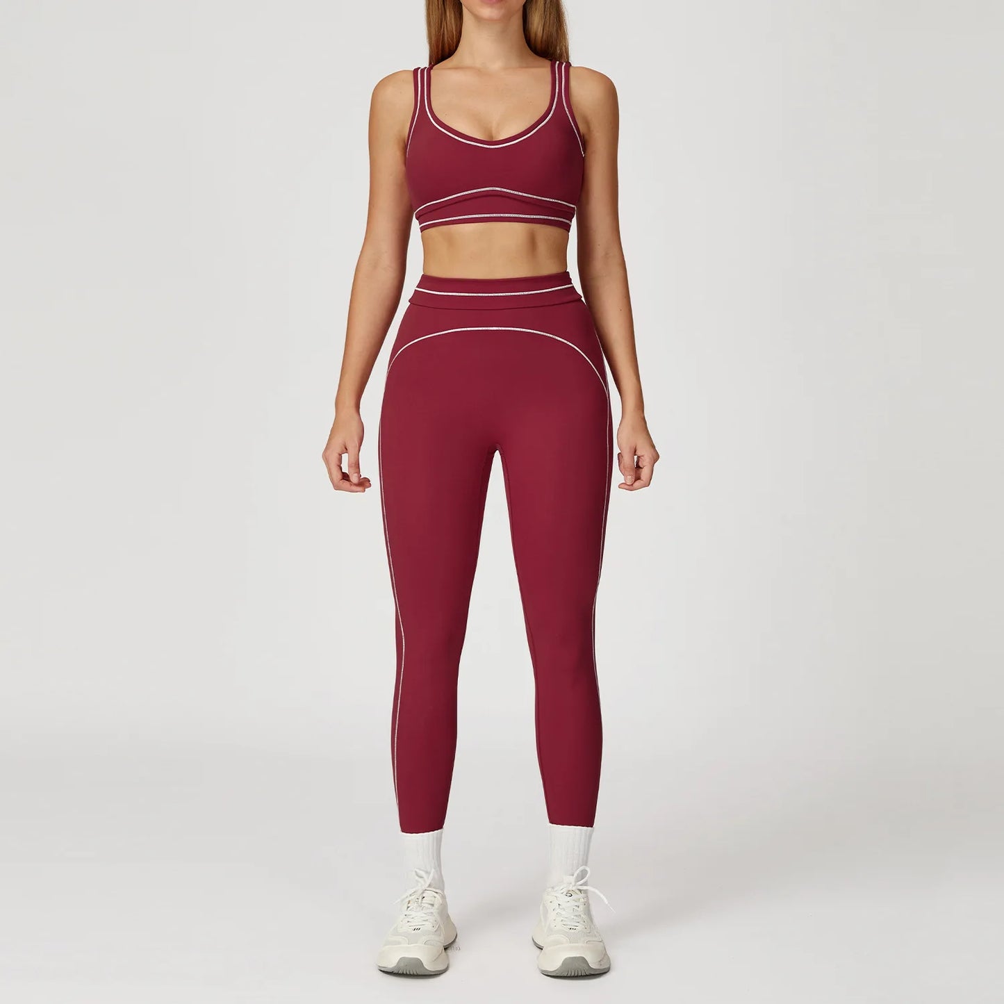 Yoga Suit Women Tracksuit Sports Bra High Waist Legging Shorts Outfit Gym Set Fitness Running Workout Clothes Push Up Sportswear