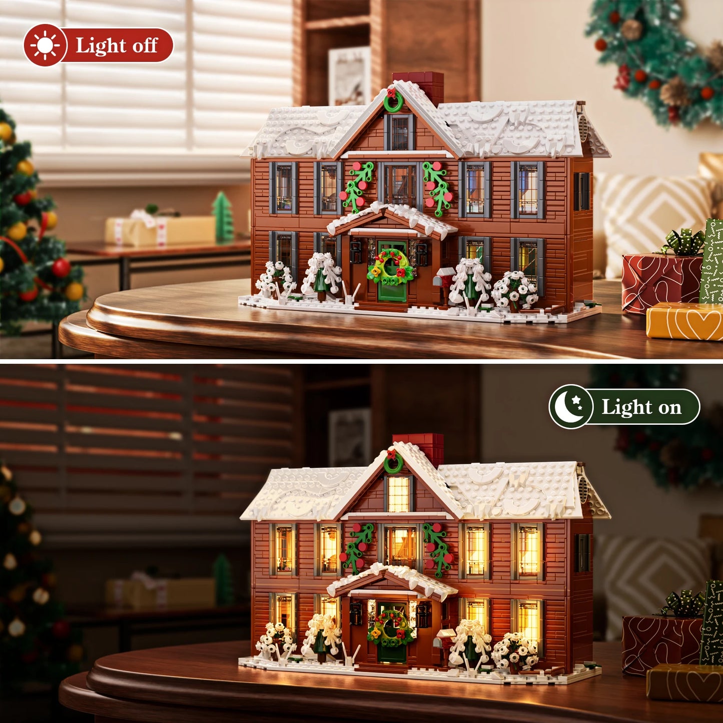 Orchard House Little Women Home Building Block Set Winter Village Bricks Model Toys Christmas Gifts for Family Adults(1445 PCS)