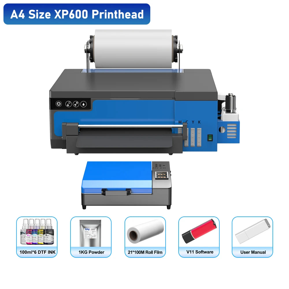 impresora A3+ DTF Printer XP600 DTF Printer A4 DTF Printer Printing Machine For T-shirt For Metal Wooden Direct Transfer Printer