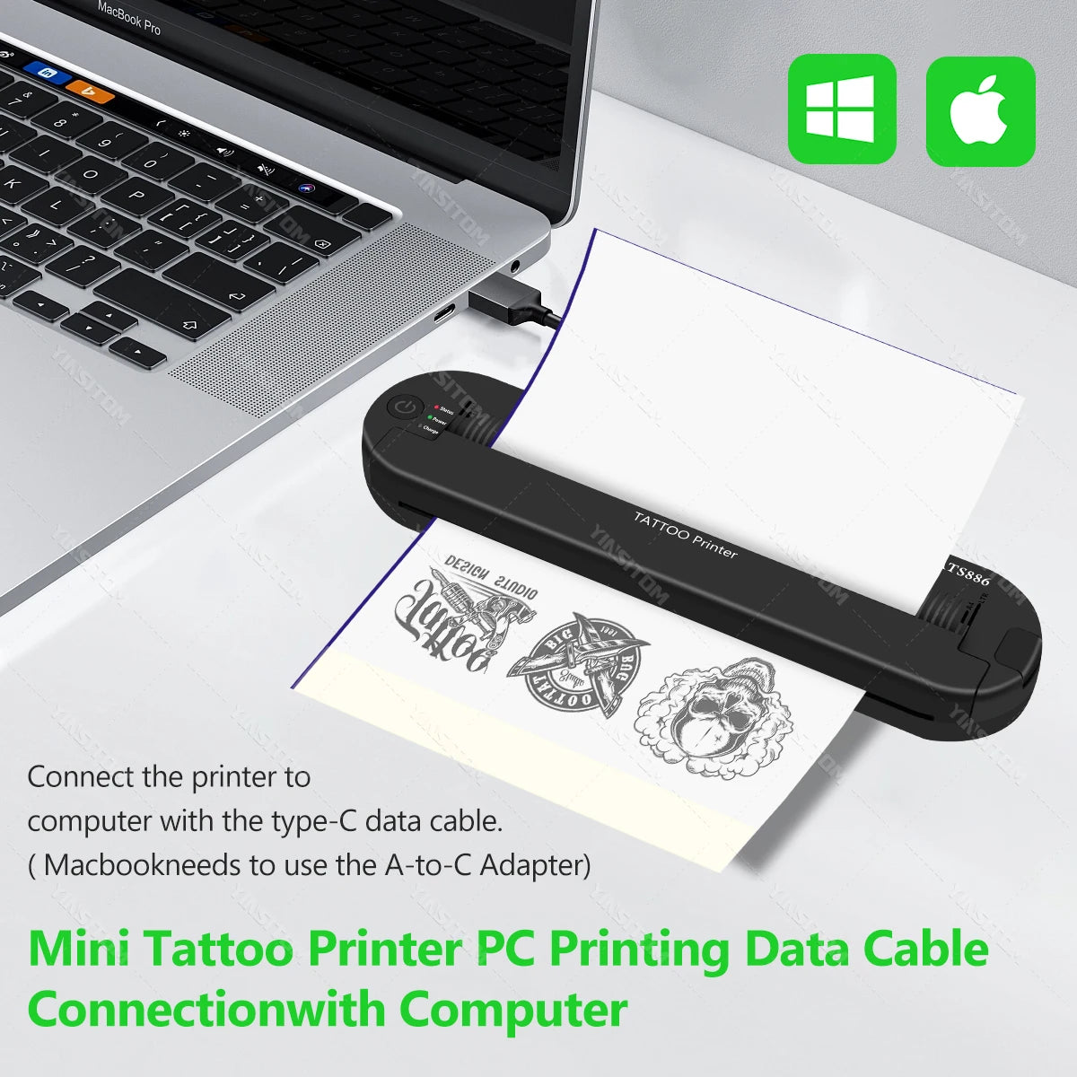 Tattoo Transfer Machine Stencils Device Copier Printer Drawing Thermal Tools For Tattoo Photos Transfer Paper Copy For beginner