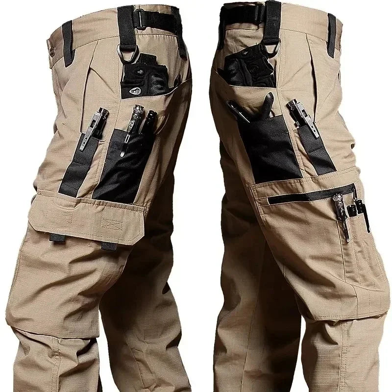 NONECN Men's Tactical Outdoor Cargo Pants Waterproof