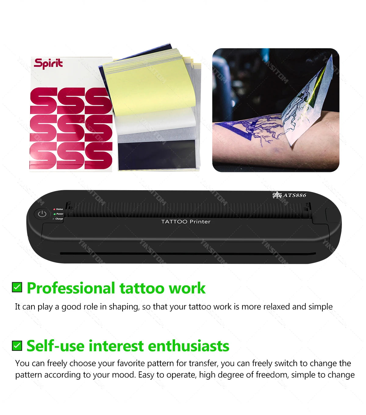 Tattoo Transfer Machine Stencils Device Copier Printer Drawing Thermal Tools For Tattoo Photos Transfer Paper Copy For beginner