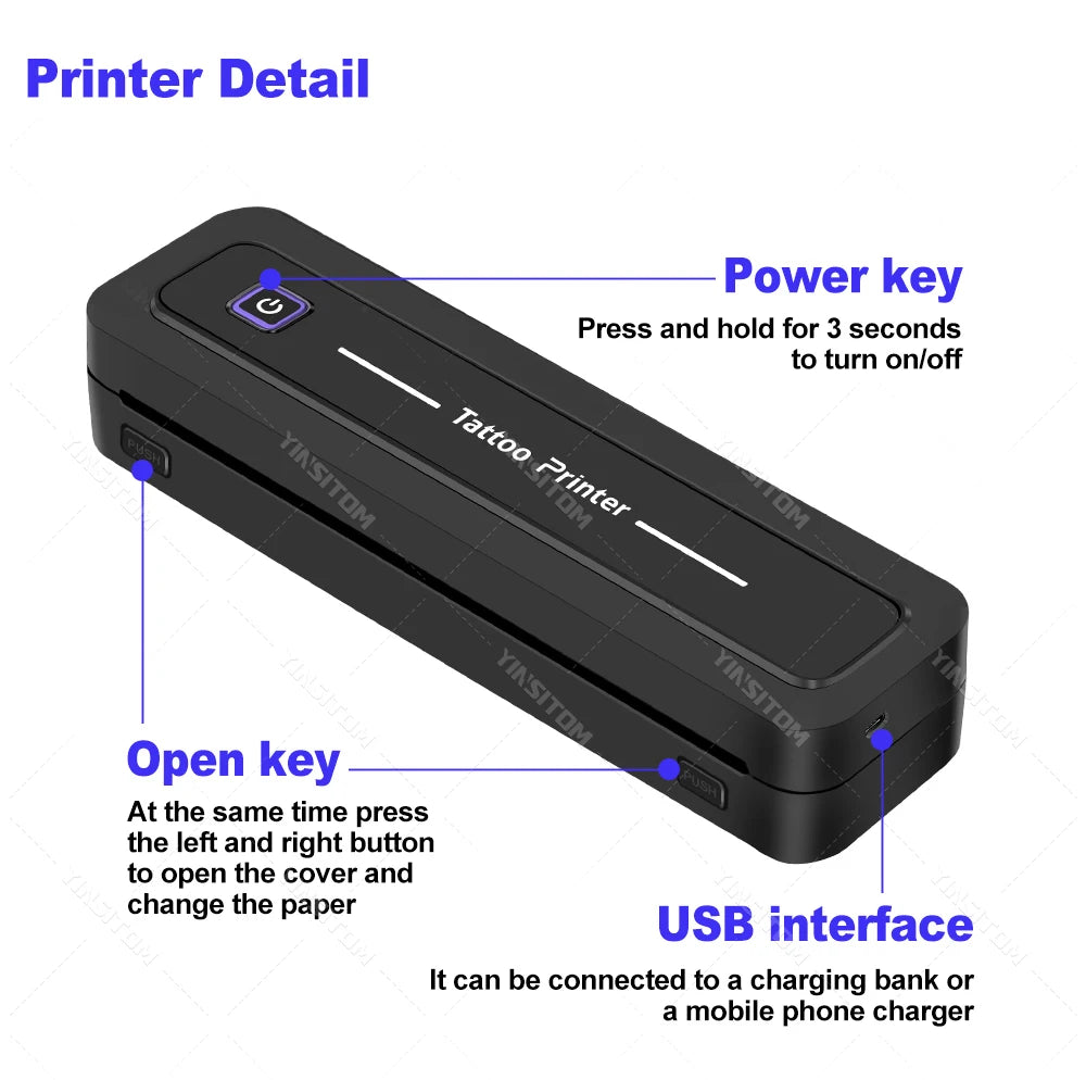 Tattoo Transfer Machine Stencils Device Copier Printer Drawing Thermal Tools For Tattoo Photos Transfer Paper Copy For beginner