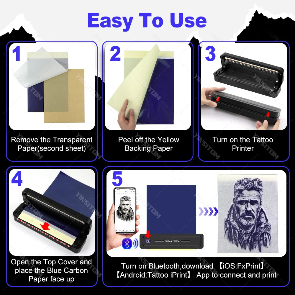Tattoo Transfer Machine Stencils Device Copier Printer Drawing Thermal Tools For Tattoo Photos Transfer Paper Copy For beginner