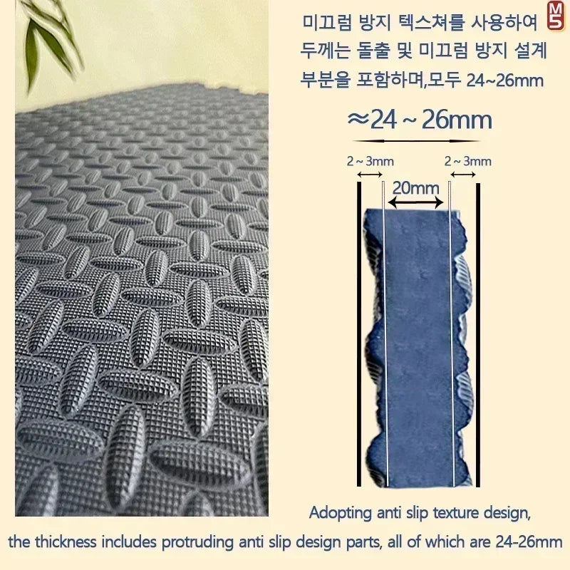 DHDHCN Nonslip Baby Crawling Play Mat Soundproof Puzzle Gym Kids