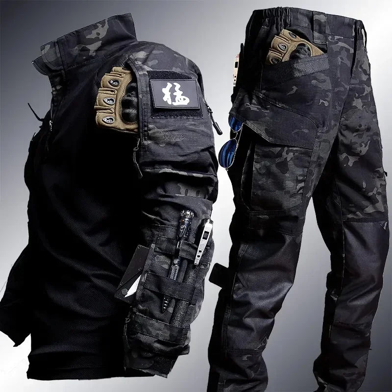 Tactical Suit Men Airsoft Hunting Clothes Paintball Military Uniform Assault Hiking Shirts Special Forces Sets Outdoor Pants