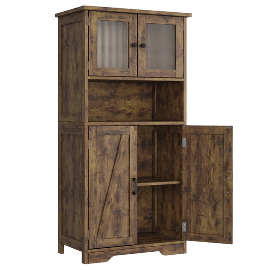 HiMISS Freestanding Kitchen Linen Storage Cabinet For Home Use