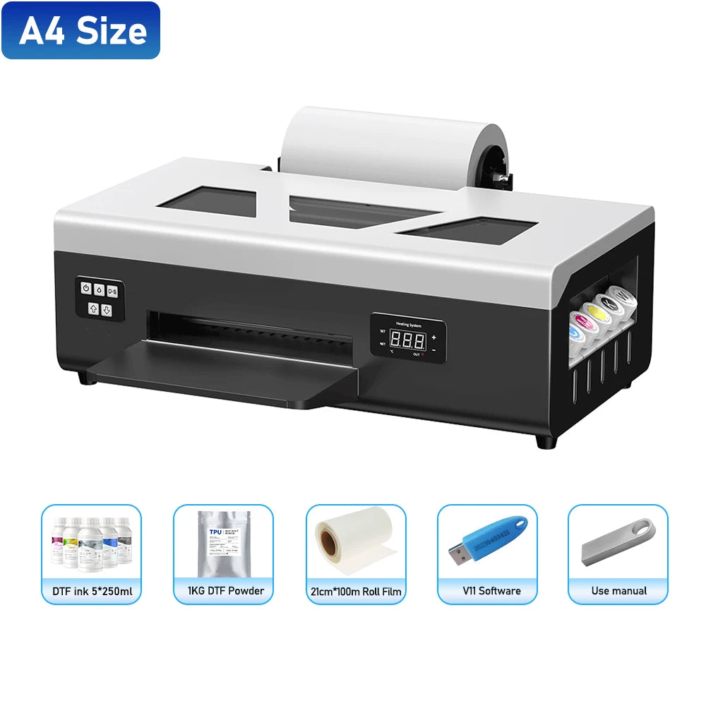 impresora A3+ DTF Printer XP600 DTF Printer A4 DTF Printer Printing Machine For T-shirt For Metal Wooden Direct Transfer Printer