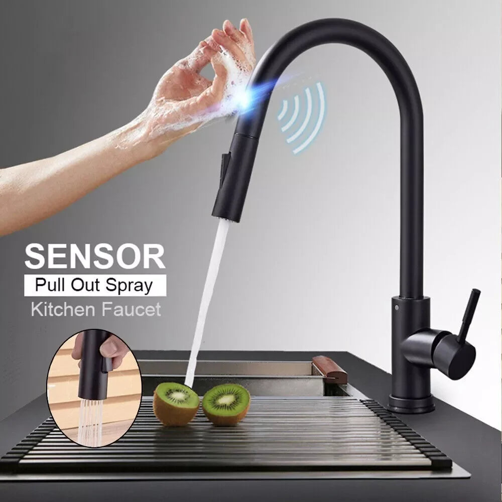 MYQualife Pull-Out Sensor Kitchen Faucet With Touch Control