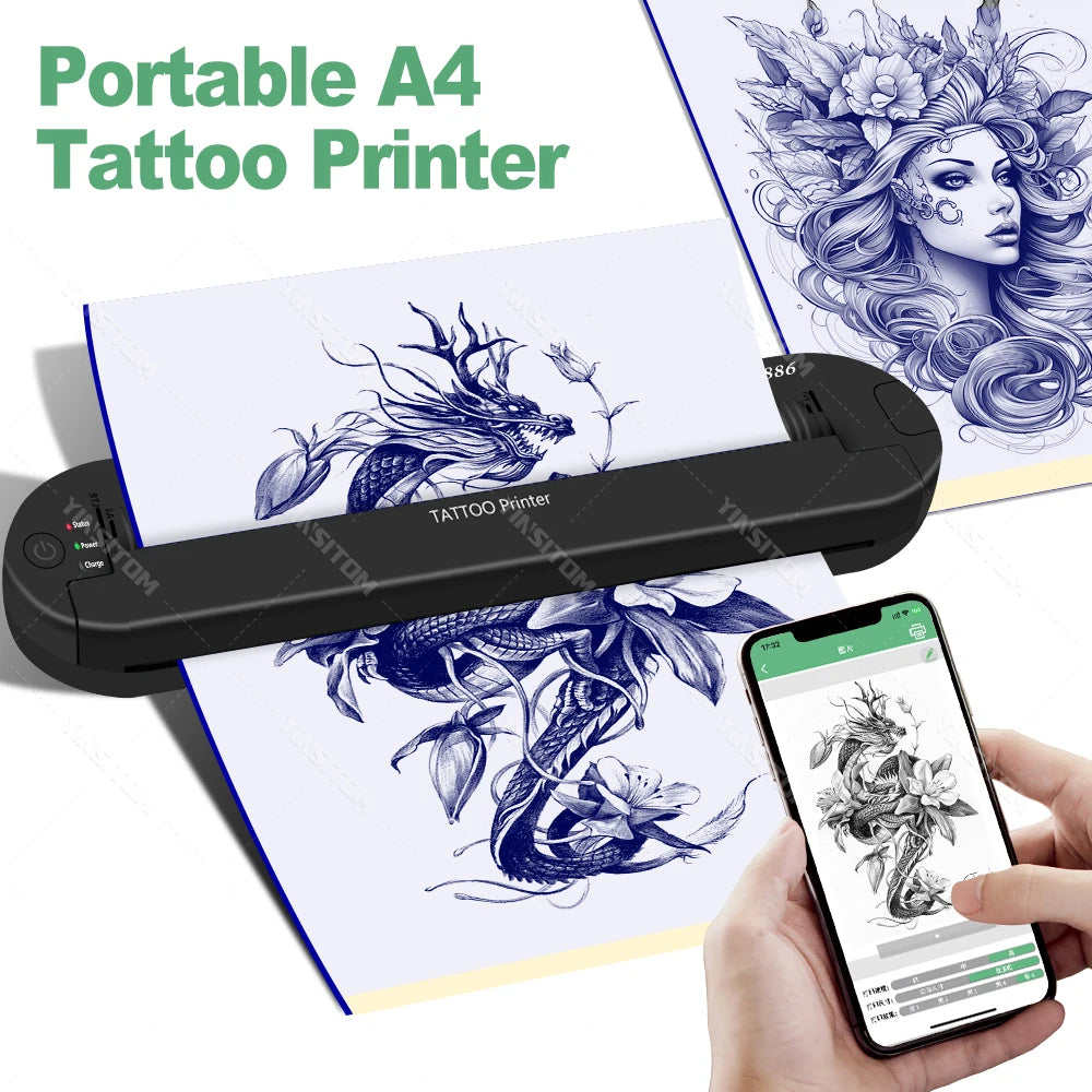Tattoo Transfer Machine Stencils Device Copier Printer Drawing Thermal Tools For Tattoo Photos Transfer Paper Copy For beginner