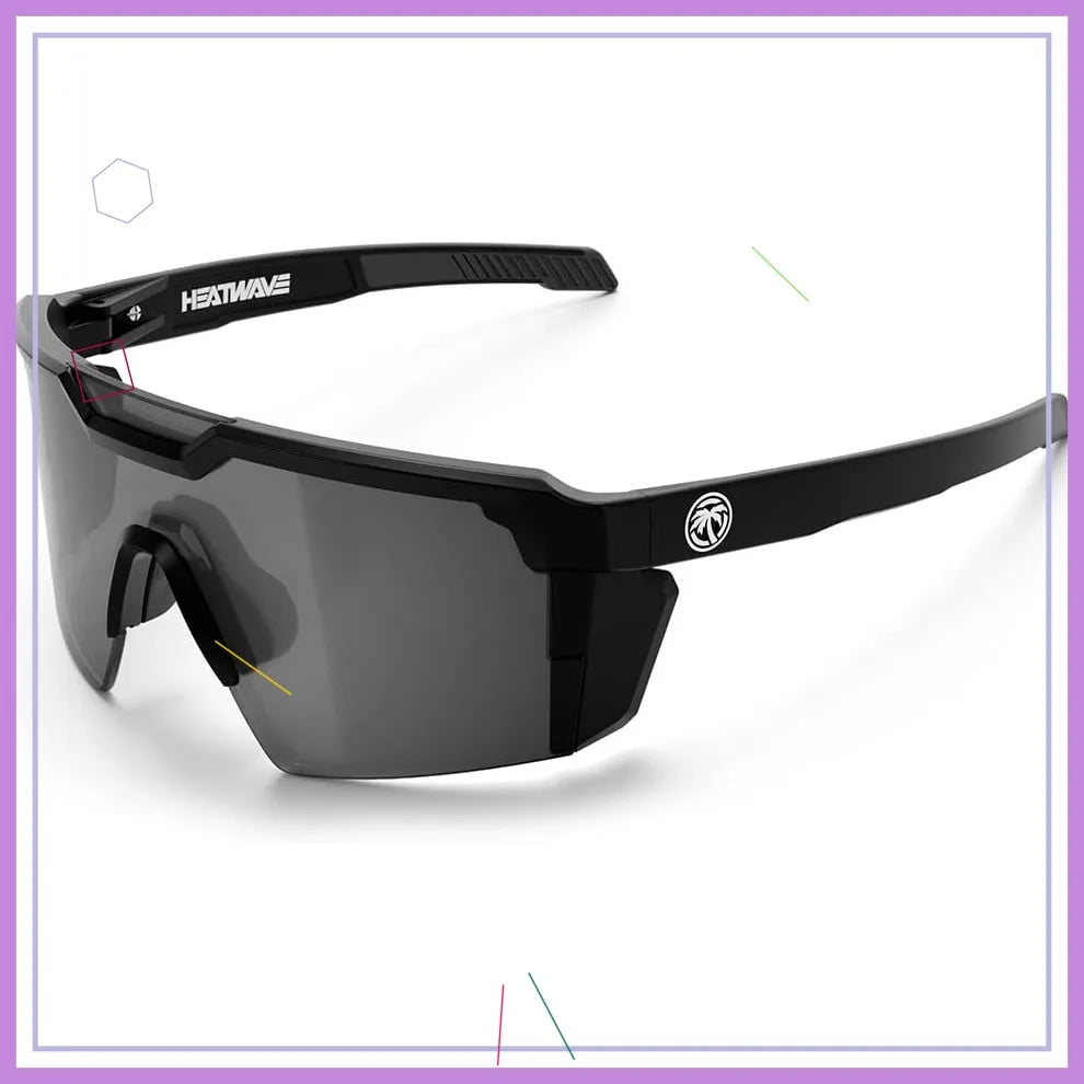 Heat Wave Visual Future Tech Z87+ Sunglasses Men Women UV400 Protection Retro Style