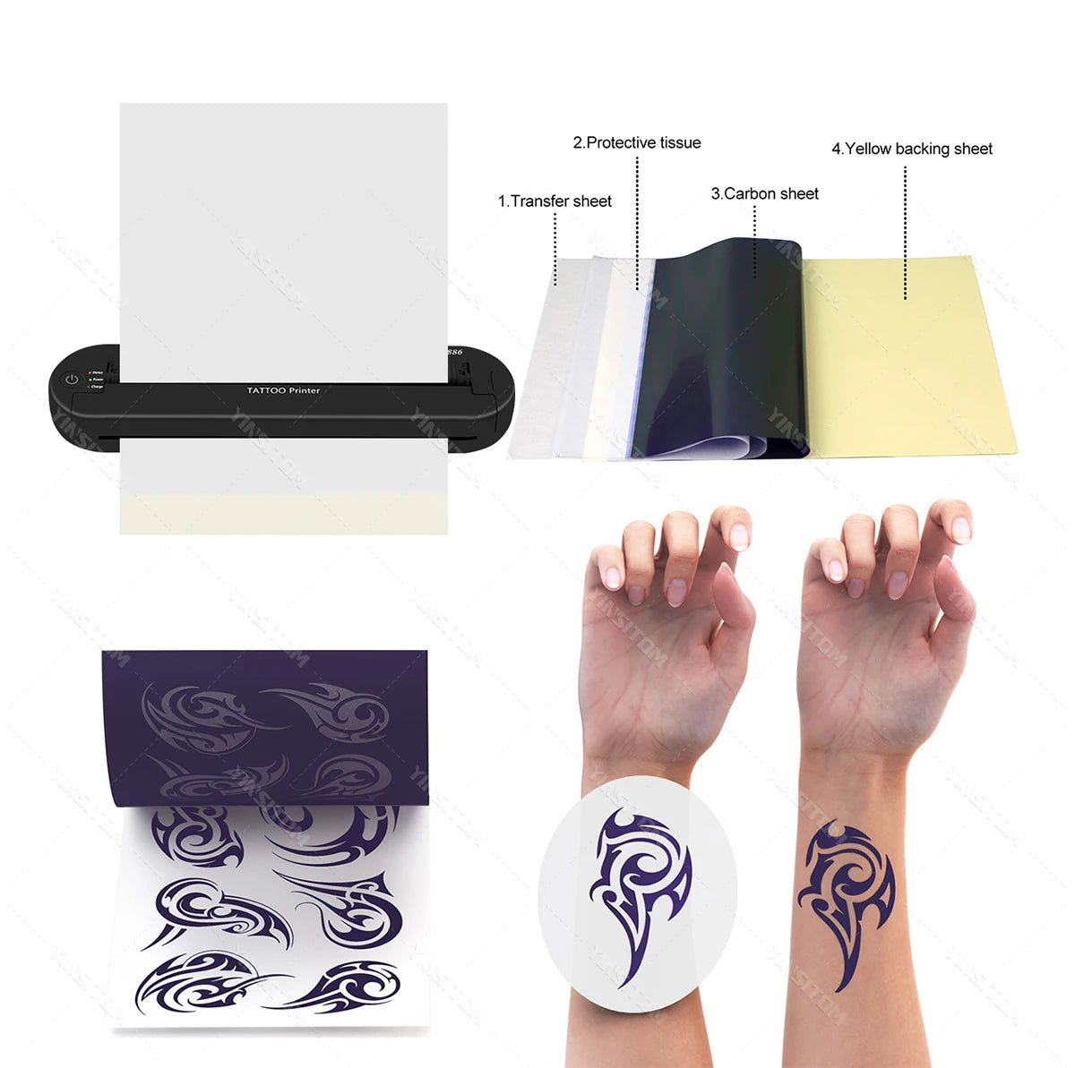 Tattoo Transfer Machine Stencils Device Copier Printer Drawing Thermal Tools For Tattoo Photos Transfer Paper Copy For beginner