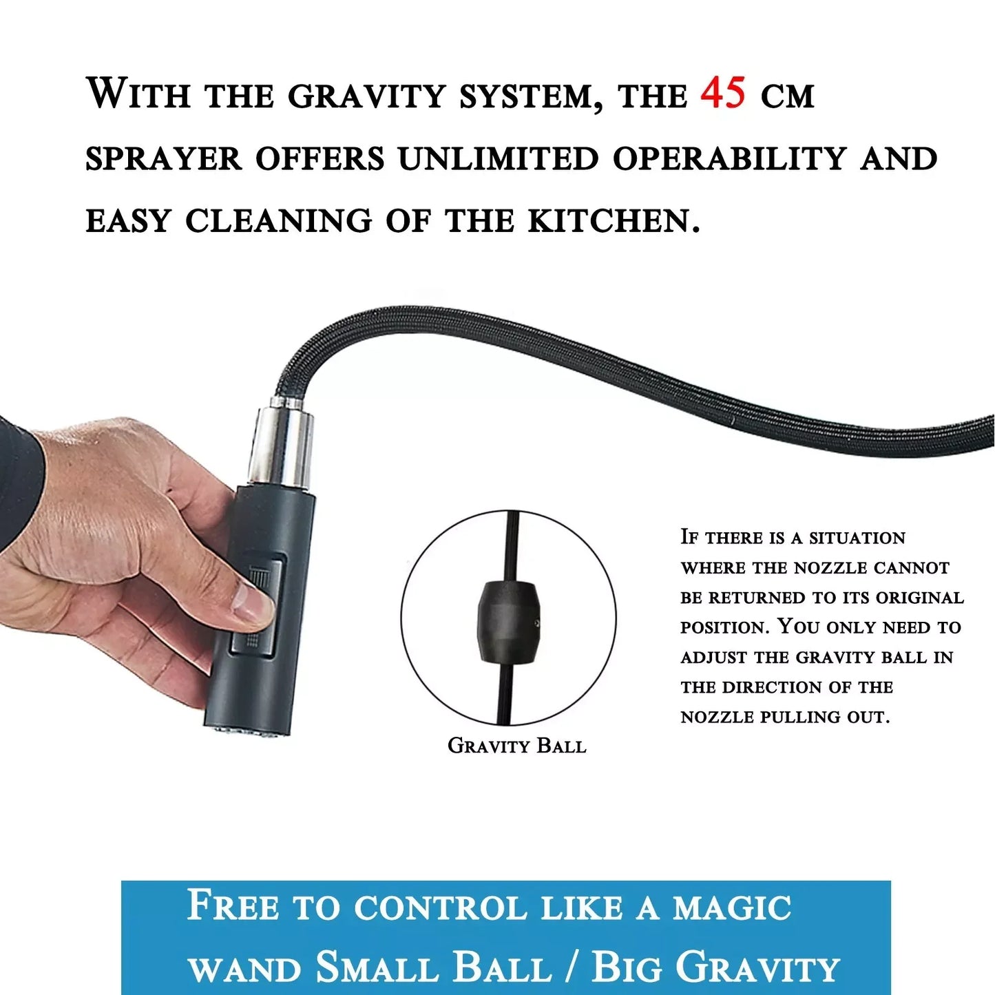 MYQualife Pull-Out Sensor Kitchen Faucet With Touch Control