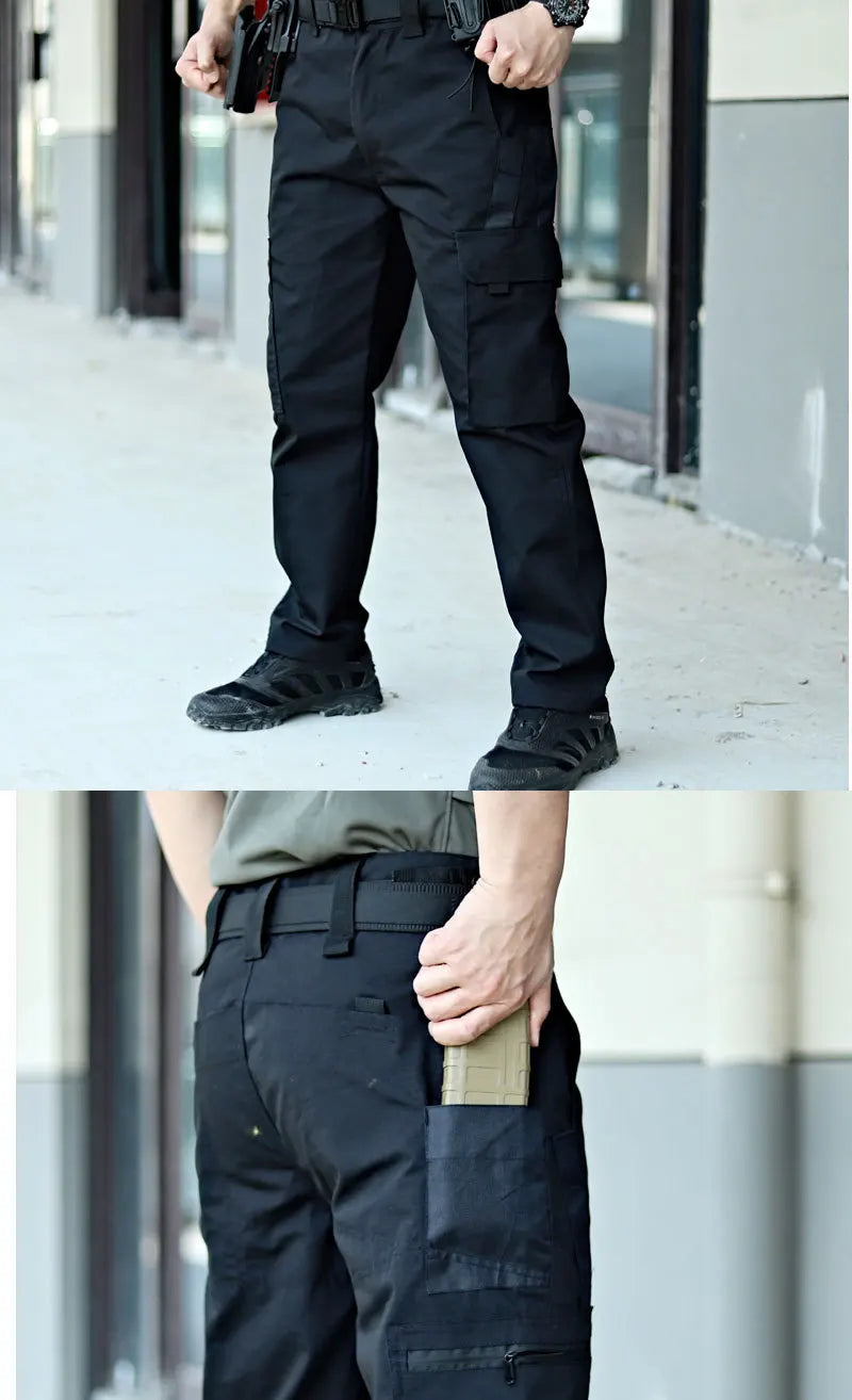 NONECN Men's Tactical Outdoor Cargo Pants Waterproof