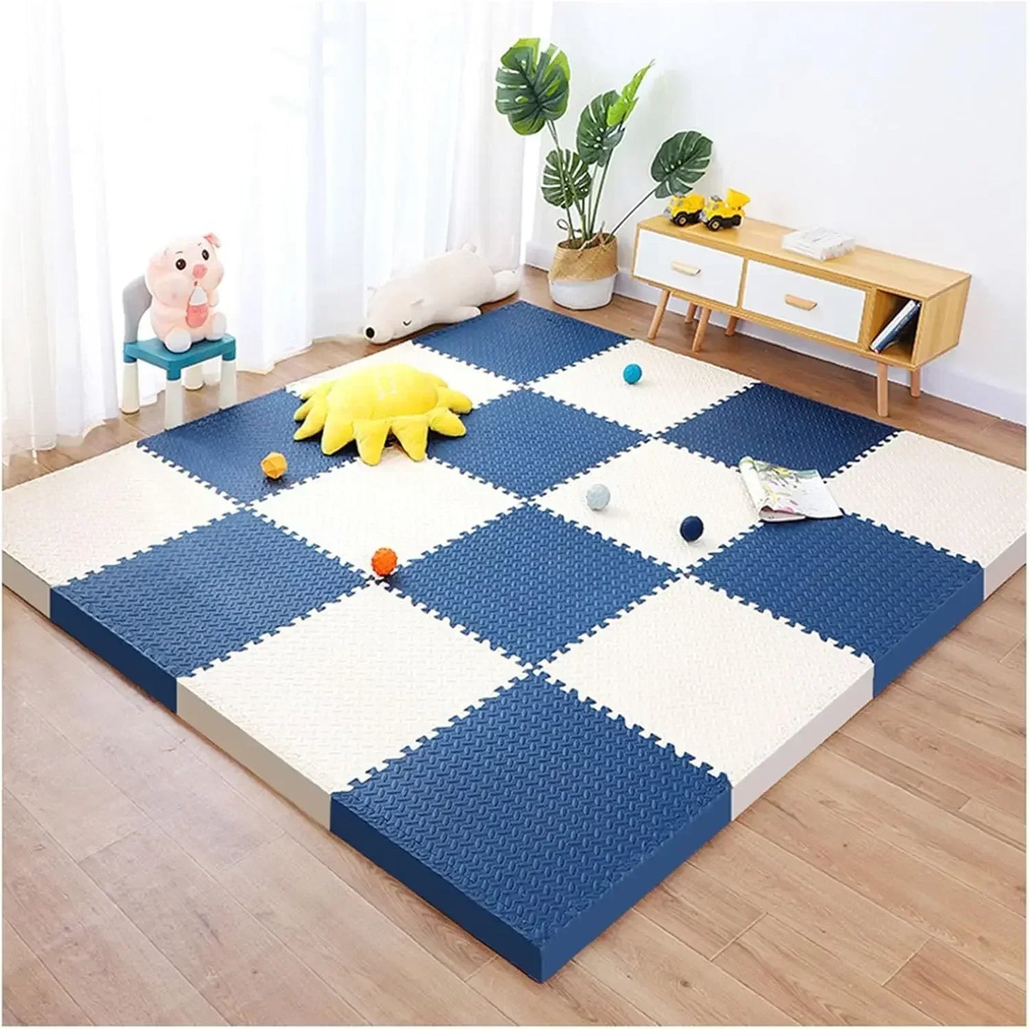 DHDHCN Nonslip Baby Crawling Play Mat Soundproof Puzzle Gym Kids