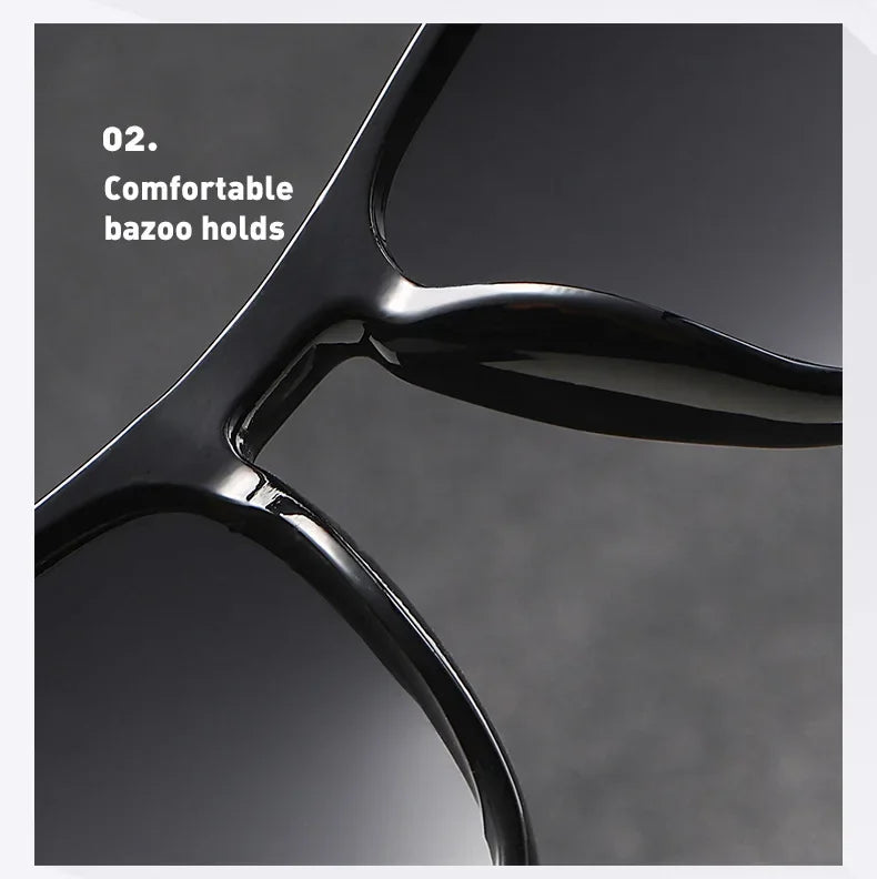 Outdoor Driving Sunglasses Popular Square Large Frame Sun Glasses Classic Polarized Glasses Men Women Fishing Glasses