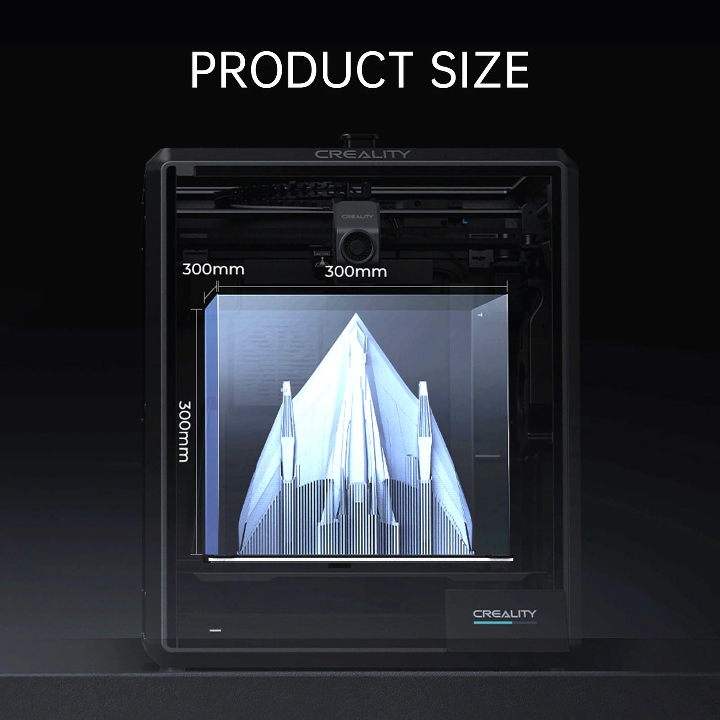Creality K1 Max 3D Printer 600mm /s Printing Speed Dual-gear Direct Drive Extruder 300x300x300MM