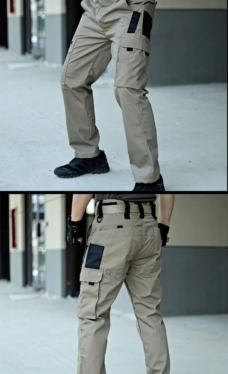 NONECN Men's Tactical Outdoor Cargo Pants Waterproof