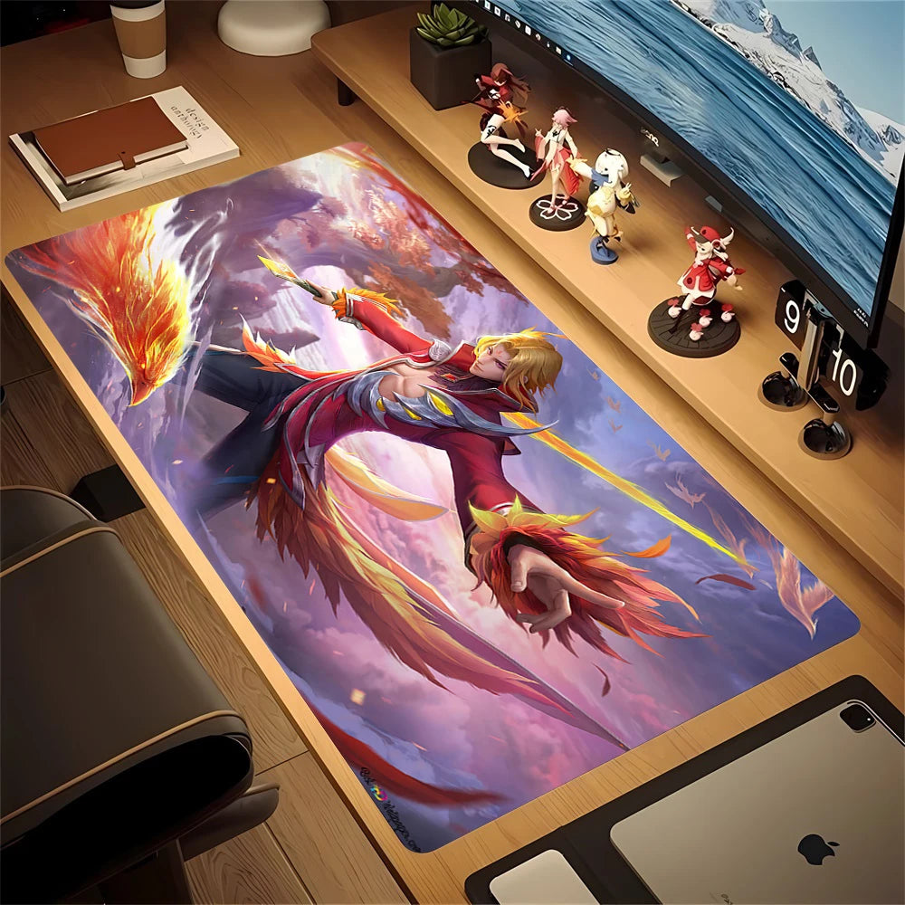 Mobile Legends Bang Bang Mouse Pad Gaming Mousepad Abstract Large 900x400mm MouseMat Gamer XXL Mause Carpet PC Lockrand Deskmat