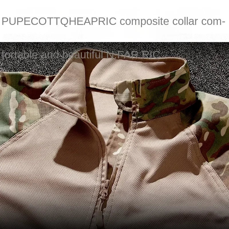 Tactical Suit Men Airsoft Hunting Clothes Paintball Military Uniform Assault Hiking Shirts Special Forces Sets Outdoor Pants