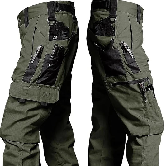 NONECN Men's Tactical Outdoor Cargo Pants Waterproof
