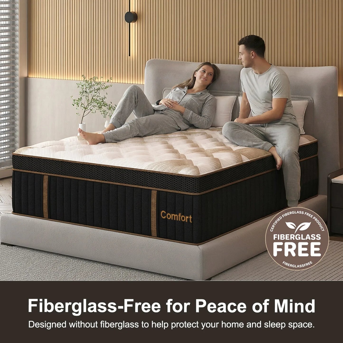 12"14" Gel Memory Foam Hybrid Pocket Spring Mattress Twin Full Queen King Bed Mattress In A Box, Medium Firm Motion Isolation