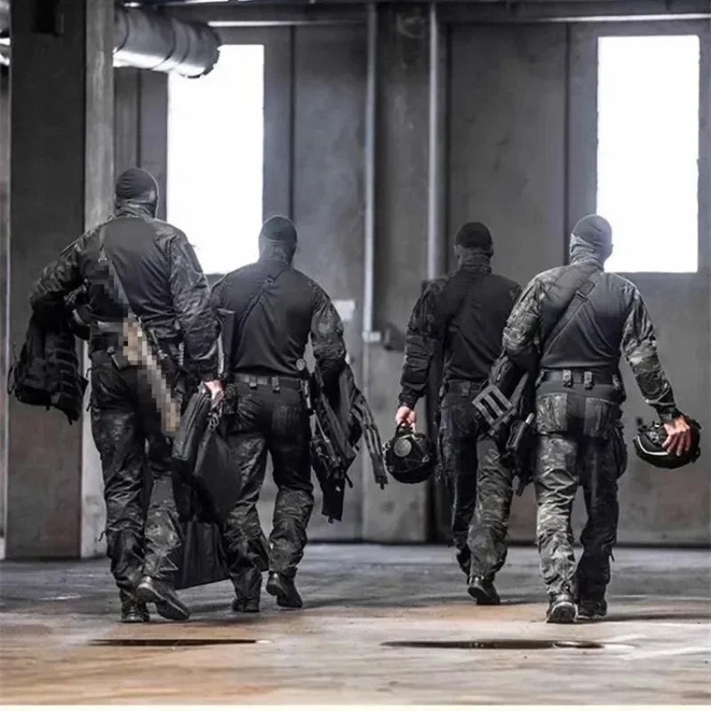 Tactical Suit Men Airsoft Hunting Clothes Paintball Military Uniform Assault Hiking Shirts Special Forces Sets Outdoor Pants