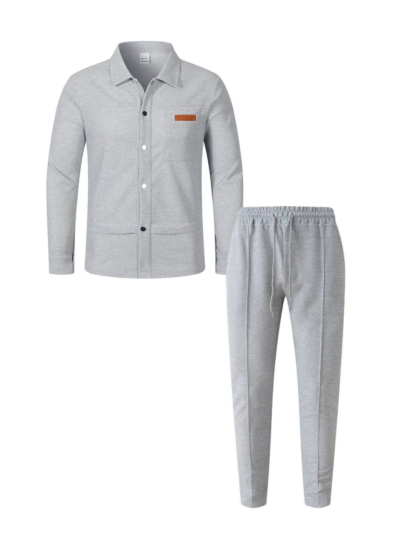 Luxury Men's Casual Flight Jacket Autumn Winter Trendy Two-Piece Set High-End Feelings Cotton Blend Polyester Fiber Long Sleeve