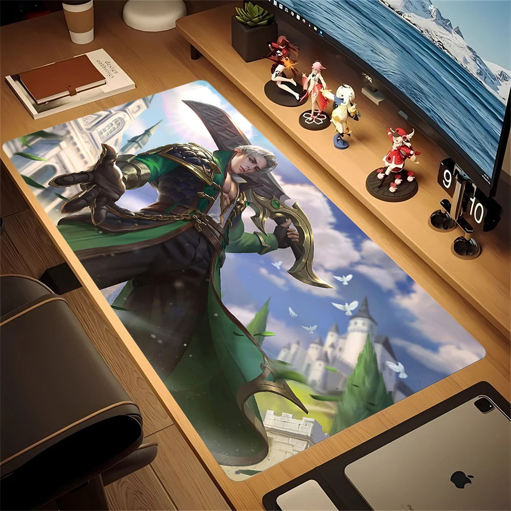 Mobile Legends Bang Bang Mouse Pad Gaming Mousepad Abstract Large 900x400mm MouseMat Gamer XXL Mause Carpet PC Lockrand Deskmat