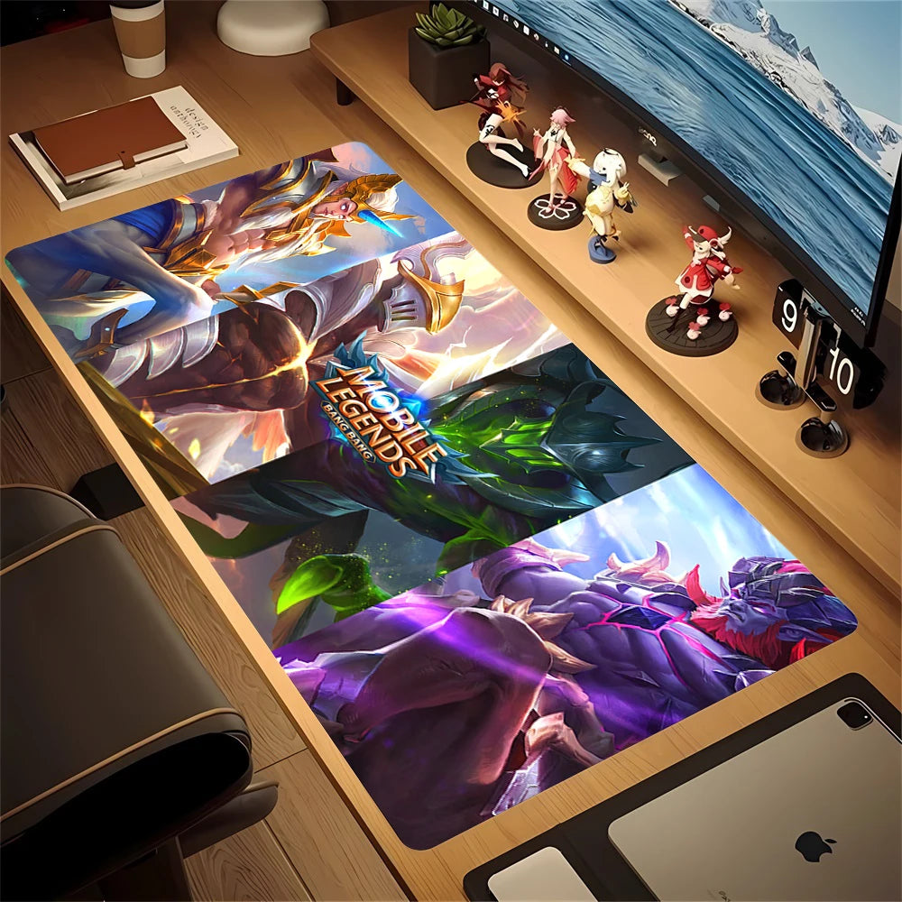 Mobile Legends Bang Bang Mouse Pad Gaming Mousepad Abstract Large 900x400mm MouseMat Gamer XXL Mause Carpet PC Lockrand Deskmat