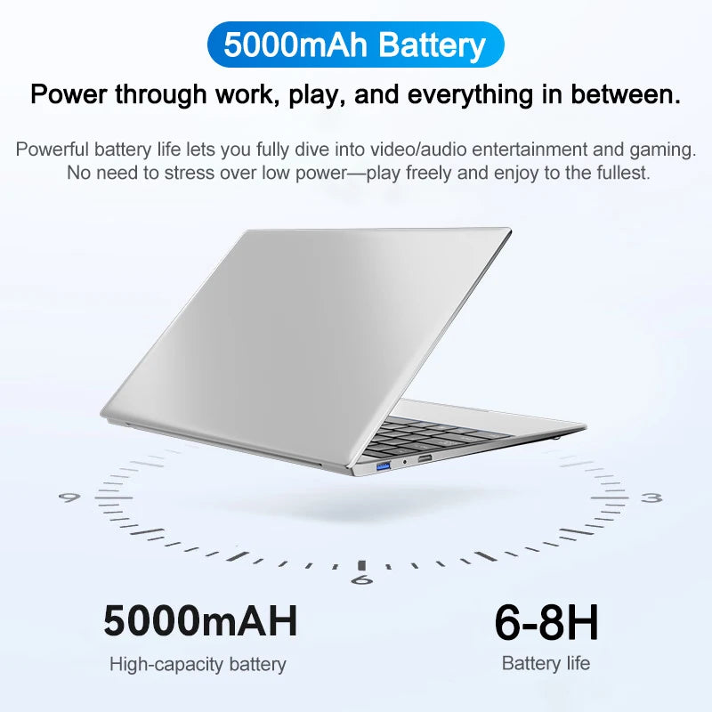 LENO 15.6" Laptop Intel Core i9 9900 32GB 1TB/2TB 1920*1080HD Windows 11 Gaming Computer PC Gamer office Ultra Slim Notebook