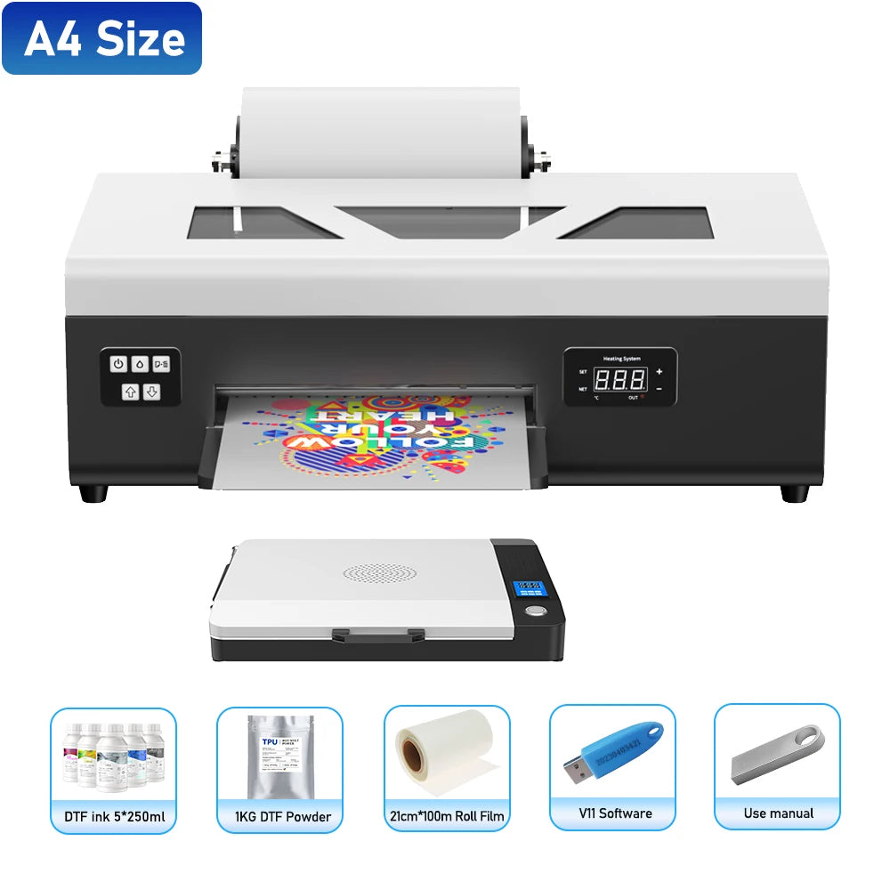 impresora A3+ DTF Printer XP600 DTF Printer A4 DTF Printer Printing Machine For T-shirt For Metal Wooden Direct Transfer Printer