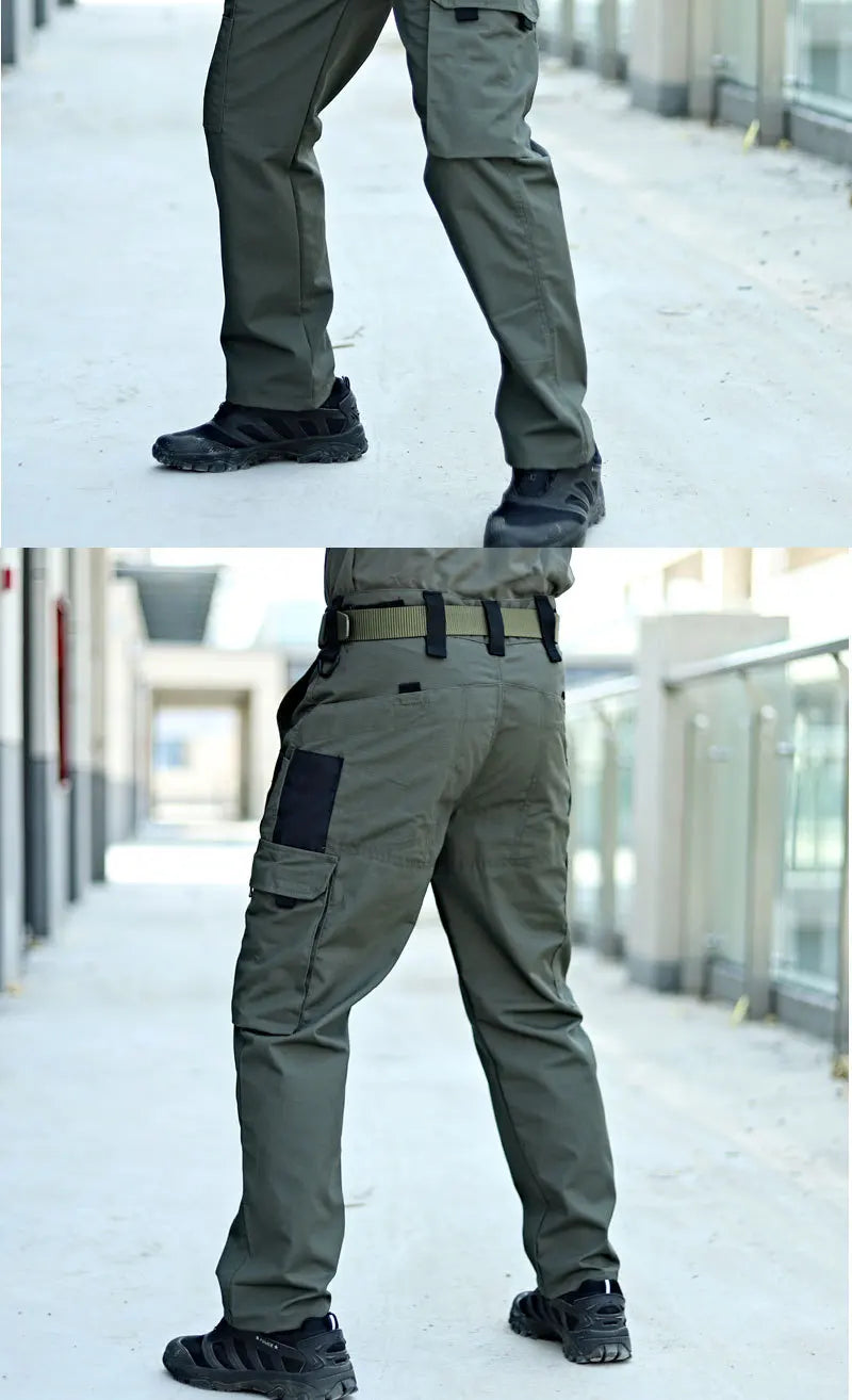 NONECN Men's Tactical Outdoor Cargo Pants Waterproof